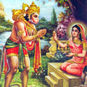 Sita Piratti handing over Kanayazhi to Hanuman