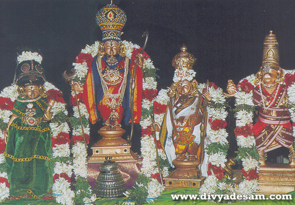 Sri Ramar, Seetha Piratti, Lakshmanar and Siriya Thiruvadi - Hanuman, West Mambalam Temple