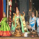 Sri Ramar along with Seetha Piratti and Lakshmanar, Aminjikarai Temple, Chennai