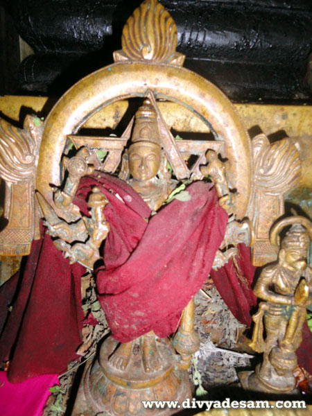 Sri Chakrathalwar, Arumbakkam Temple