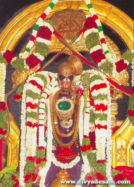 Sri Andal in Golden Chandra Prabhai, Srivilliputtur