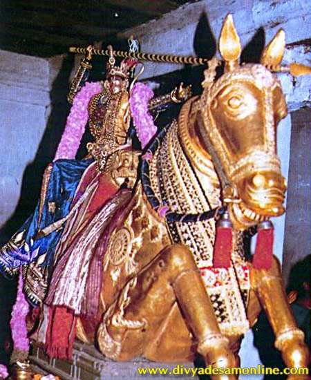Thiru Mangai Alwar and His Horse - Aadal Maa